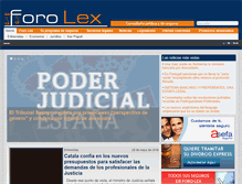 Tablet Screenshot of foro-lex.com